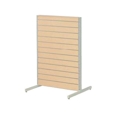 店舗用品システム什器リスタプラス中央両面タイプW120×H135cm本体エクリュの商品画像