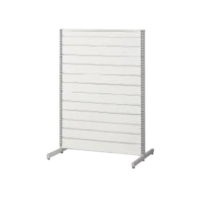 店舗用品システム什器リスタプラス中央両面タイプW120×H135cm本体ホワイトの商品画像