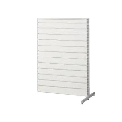 店舗用品システム什器リスタプラス中央両面タイプW120×H135cm連結タイプホワイトの商品画像