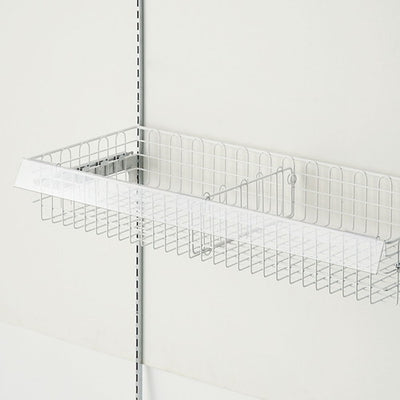 店舗用品システム什器ワイヤーバスケットW90cm用プライスレールプライスレールの商品画像