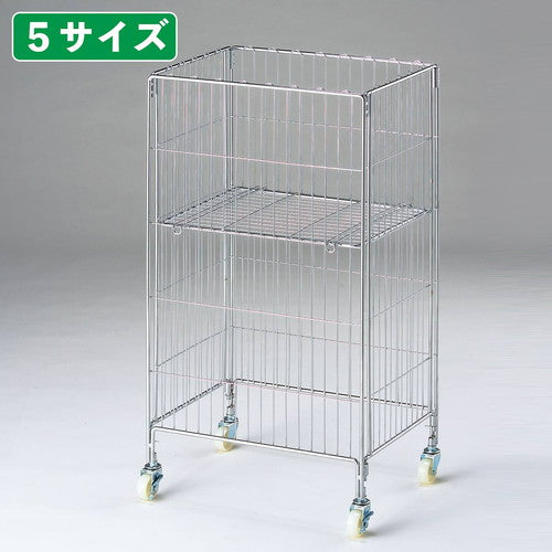 店舗用品店舗什器ワイヤーワゴンクロームW60×D45cmの商品画像
