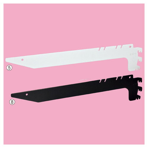 店舗用品システム什器薄型スチール棚用ブラケット3段可変式W60・90cmタイプ専用ブラックD25cm用の商品画像