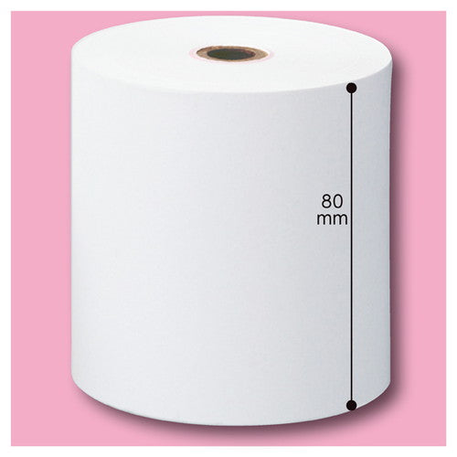 店舗用品店舗運営用品汎用サーマル(感熱紙)ロール紙幅80×外径80mmの商品画像