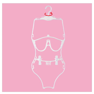 店舗用品ディスプレイ用品水着用ハンガー半透明半透明の商品画像