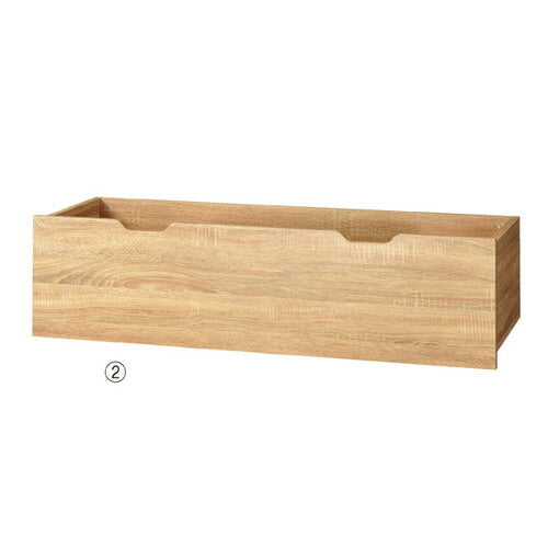 店舗用品シリーズ什器スクエアフレーム専用木製収納トロッコW120cm用ホワイトの商品画像