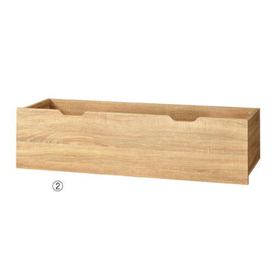 店舗用品シリーズ什器スクエアフレーム専用木製収納トロッコW120cm用ホワイトの商品画像