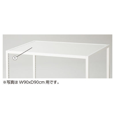 店舗用品シリーズ什器スクエアフレーム用天板W120×D90cm用ガラス天板の商品画像