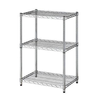 店舗用品シリーズ什器ワイヤーラックD45cmタイプアジャスタータイプH90cm3段W60.9cmの商品画像