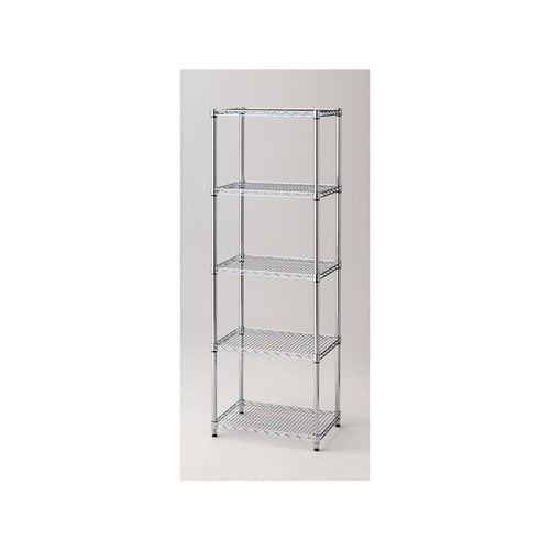 店舗用品シリーズ什器ワイヤーラックD45cmタイプアジャスタータイプH181cm5段W60.9cmの商品画像