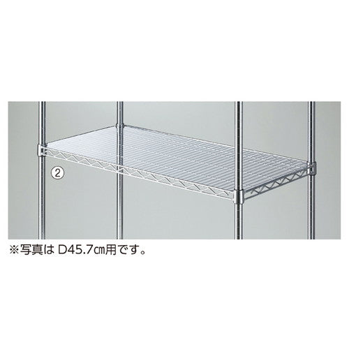店舗用品シリーズ什器ワイヤーラックスチール棚用透明シートD35.7cm用W90.7cm用の商品画像