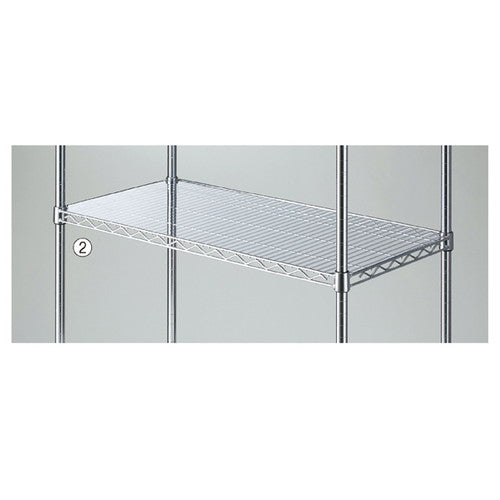 店舗用品シリーズ什器ワイヤーラックスチール棚用透明シートD45.7cm用W182.2cm用の商品画像
