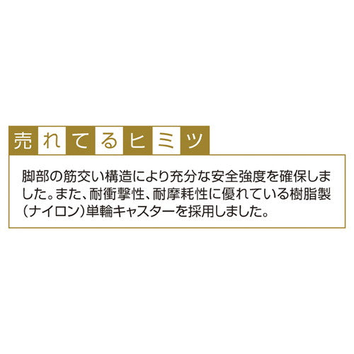 (本体) バスケットワゴン ホワイト W45×D45cm kp38-653-58-1