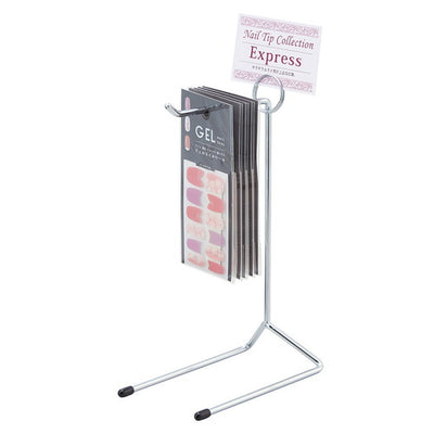 店舗用品演出用品卓上フックショーカード立て付きH22.5cmの商品画像
