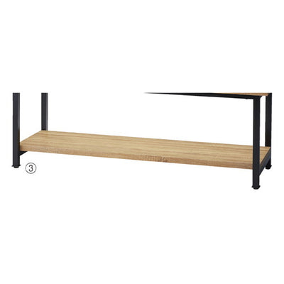 店舗用品店舗什器大型スチール脚テーブル追加棚W180cmタイプの商品画像