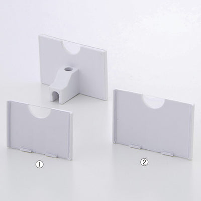 店舗用品店舗什器有孔パネル2段フック用カードホルダー直径4mm用スペーサー付き大の商品画像