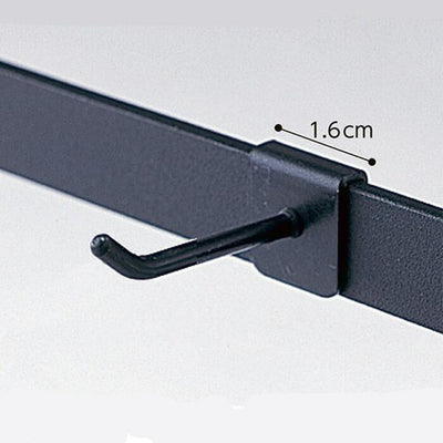店舗用品演出用品アクセサリー用フック(軽量用)L2cmブラックの商品画像