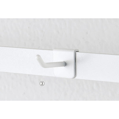 店舗用品演出用品アクセサリー用フック(軽量用)L2cmホワイトの商品画像