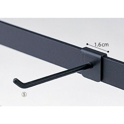 店舗用品演出用品アクセサリー用フック(軽量用)L5cmブラックの商品画像