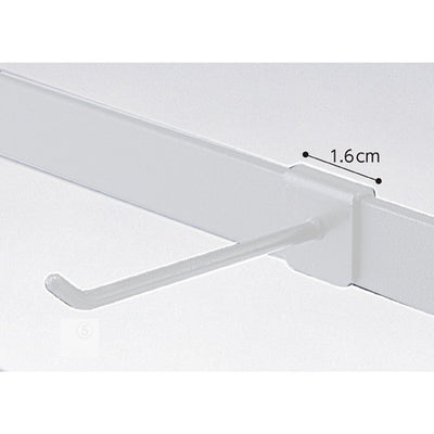 店舗用品演出用品アクセサリー用フック(軽量用)L5cmホワイトの商品画像