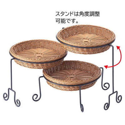 店舗用品演出用品PP製丸型バスケット用スタンドバスケット用スタンドの商品画像