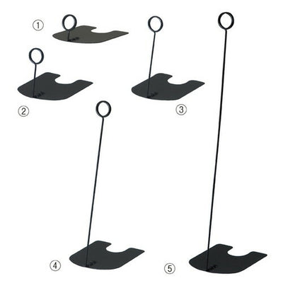 店舗用品サイン・掲示用品リングスタンドカード立てブラックH6cmの商品画像