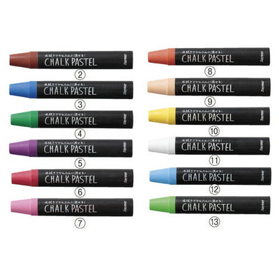 店舗用品サイン・掲示用品チョークパステル12色セットの商品画像