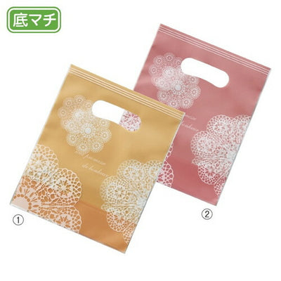 店舗用品ラッピング用品レースィスタンドバッグMクリームの商品画像