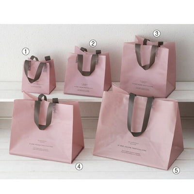 店舗用品ラッピング用品ルレーブフロストバッグ16.5×14.5×16.5cmの商品画像