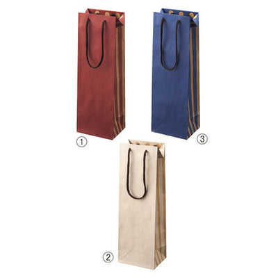 店舗用品ラッピング用品カラーワインバッグネイビーの商品画像