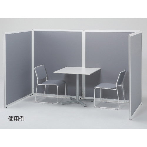 店舗用品店舗運営用品アルミパーティション布張りフック連結タイプグレーH120×W70cmの商品画像