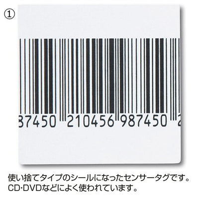 店舗用品店舗運営用品ゲート式万引き防止システム用シールタグ(消去タイプ)シールタグ40BDの商品画像