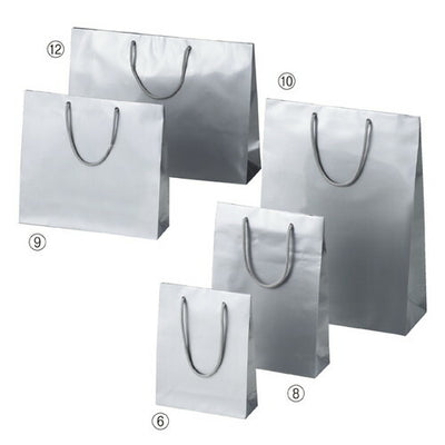 店舗用品ラッピング用品ブライトバッグシルバー33×10×30cmの商品画像
