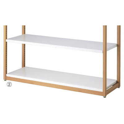 店舗用品シリーズ什器木製ステージフレーム直置きタイプホワイトW90cm用の商品画像