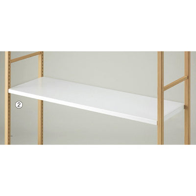 店舗用品シリーズ什器木棚セットホワイト/LR30用W120cm用の商品画像