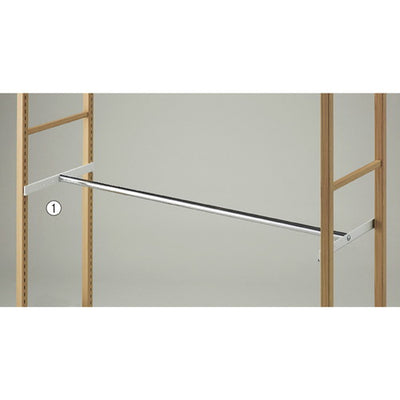 店舗用品シリーズ什器丸バーセットW120cm/ラテラル・フォー&LR30用ホワイトの商品画像