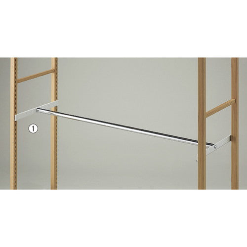 店舗用品シリーズ什器丸バーセットW120cm/ラテラル・フォー&LR30用ブラックの商品画像