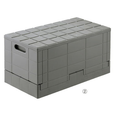 店舗用品店舗運営用品スタッキングコンテナボックスグレー大の商品画像