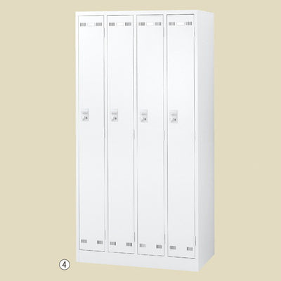 店舗用品店舗運営用品ダイヤル錠ロッカーホワイト4人用の商品画像