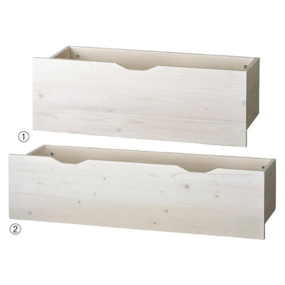 店舗用品シリーズ什器アルテン用収納トロッコホワイトW120cm用の商品画像