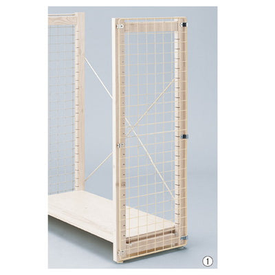 店舗用品シリーズ什器アルテン用サイドネットホワイトH135~180cm用の商品画像