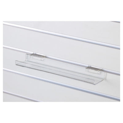 店舗用品シリーズ什器こぼれ止め付きアクリル棚/リスタ用アクリル棚の商品画像