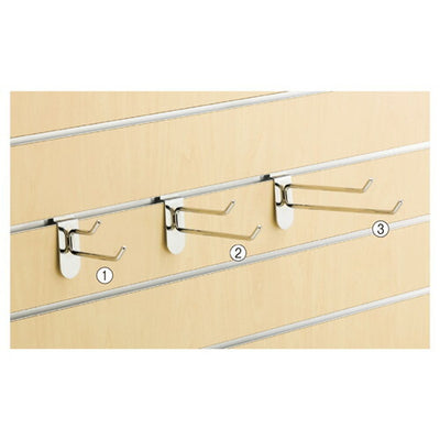 店舗用品シリーズ什器2段フックハンガー(直径6mm)/リスタ用L20cmの商品画像