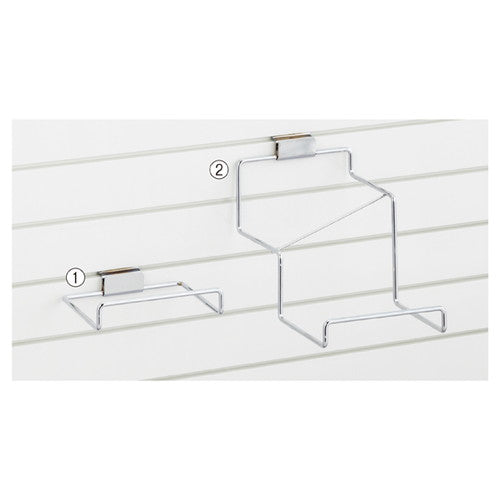 店舗用品シリーズ什器シューズフック/リスタ用水平1段の商品画像