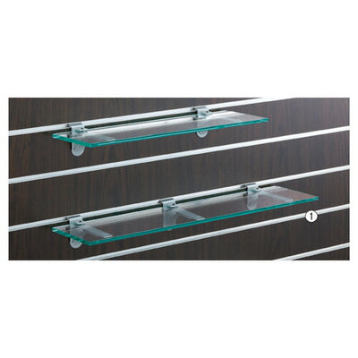 店舗用品シリーズ什器リスタ用ガラス棚セット8mm厚W60cmタイプD15cmの商品画像