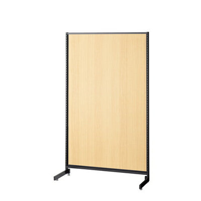 店舗用品システム什器SF90中央片面タイプH150cmブラックエクリュパネル付きの商品画像