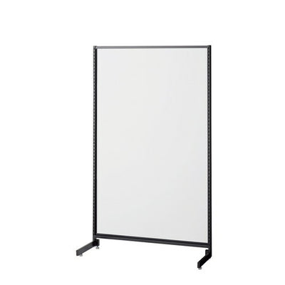 店舗用品システム什器SF90中央片面タイプH150cmブラックホワイトパネル付きの商品画像