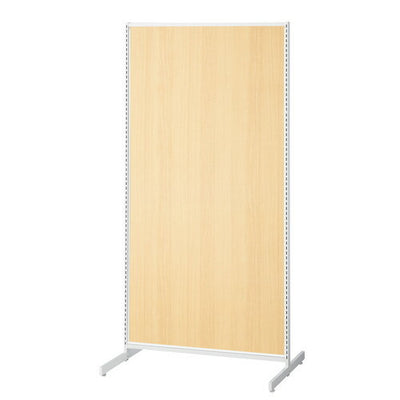 店舗用品システム什器SF中央両面タイプW90×H180cmホワイト選べる8タイプエクリュパネル付きの商品画像