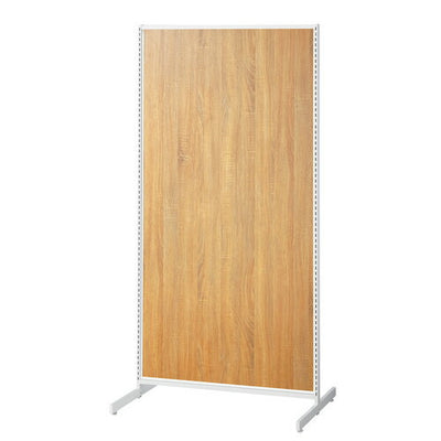 店舗用品システム什器SF中央両面タイプW90×H180cmホワイト選べる8タイプラスティック柄パネル付きの商品画像