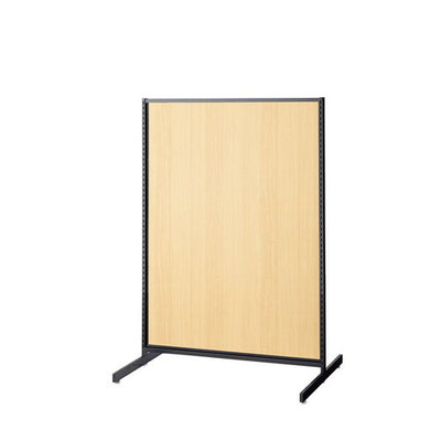 店舗用品システム什器SF中央両面タイプW90×H135cmブラック選べる8タイプエクリュパネル付きの商品画像