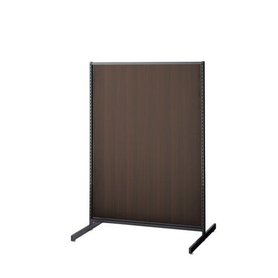 店舗用品システム什器SF中央両面タイプW90×H135cmブラック選べる8タイプダークブラウンパネル付きの商品画像